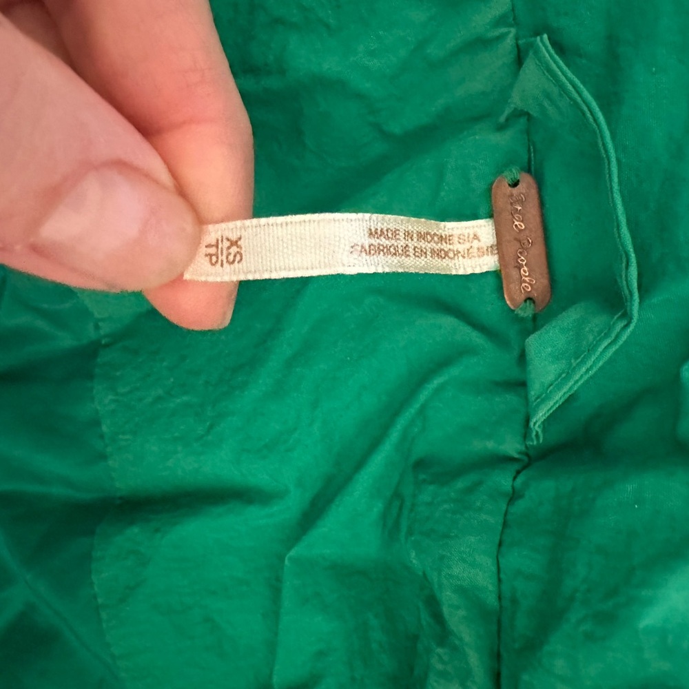 Free People Green Puffer Jacket - Picture 3 of 14